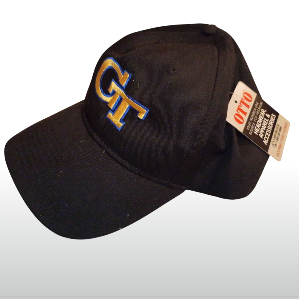 OTTO Black Cap with Blue and Yellow Logo